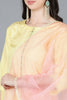  Women Yellow Poly Silk Embroidered Kurta Trousers With Dupatta 