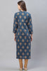   Printed Simple Navy Blue Kurti