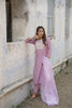 Lavender Poly Silk Straight Kurta Pant With Dupatta PKSKD1508