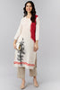  Women Cream Floral Kurtas 