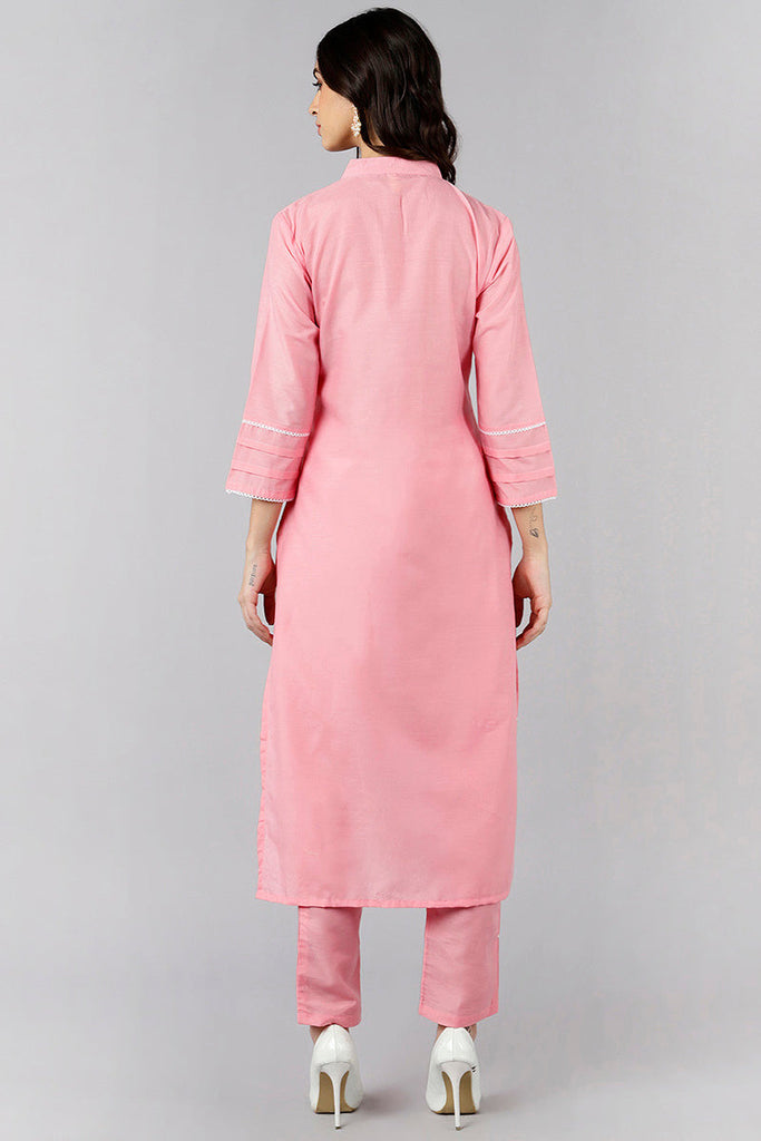  Women Solid Kurta with Trousers