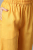  Women Yellow Golden Woven Design Kurta with Trousers Dupatta