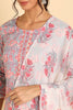  Women Grey Printed Kurta Trousers With Dupatta