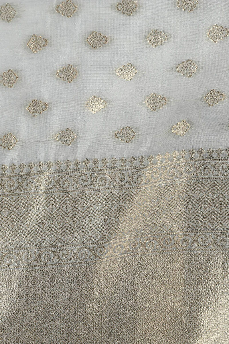  Women Grey Kurta with Trousers With Dupatta