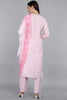  Women White Ethnic Motifs Printed Kurta with Trousers With Dupatta