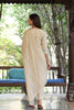  Women Cream Solid Kurta Trousers With Dupatta 