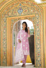  Women Pink Woven Design Kurta Trousers With Dupatta