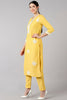 Yellow Poly Silk Embroidered Straight Suit Set PKSKD1265