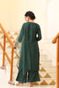  Women Green Solid Kurta Trousers With Dupatta