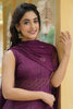  Women Purple Woven Design Kurta Trousers With Dupatta