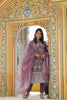  Women Lavender Embroidered Kurta Trousers With Dupatta