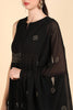  Women Black Solid Kurta Trousers With Dupatta