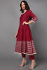 Fuchsia Poly Silk Solid Anarkali Suit Set PKSKD1420