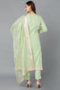 Poly Chanderi Straight Kurta Pant With Dupatta PKSKD1762