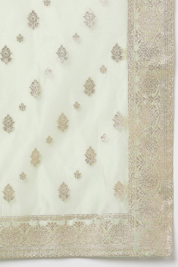 Poly Chanderi Straight Kurta Pant With Dupatta PKSKD1762