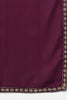 Burgundy Georgette Yoke Design Kurta Pant With Dupatta PKSKD1852