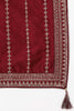 Maroon Silk Blend Straight Kurta Palazzo With Dupatta 