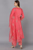 Pink Silk Blend Straight Kurta Palazzo With Dupatta PKSKD1872