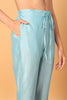 Blue Silk Blend Straight Kurta Pant With Dupatta PKSKD1888