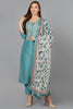 Sea Green Straight Kurta Pant With Dupatta PKSKD1921