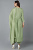 Silk Blend Sea Green Straight Kurta Pant With Dupatta PKSKD1938