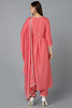 Silk Blend Blush Pink Straight Kurta Pant With Dupatta PKSKD1939