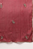 Maroon Silk Blend Yoke Design Straight Suit Set PKSKD1990