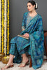 Teal Silk Blend Ethnic Motifs Printed Straight Suit Set PKSKD2200