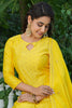 Yellow Poly Chanderi Straight Sharara Suit Set PKSKD1304