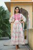 Off White Cotton Anarkali Kurti VCK1535