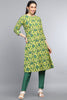  Women Yellow Floral Solid Kurtas 