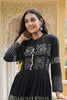   Cotton Printed Simple Function Wear Black Color Kurti