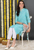 Blue Cotton Straight Kurta VCK8188