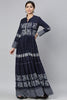  Women Navy Blue Floral Printed Kurta