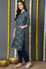 Green Cotton Straight Kurta VCK8694