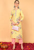 Yellow Poly Silk Straight Kurta VCK8823