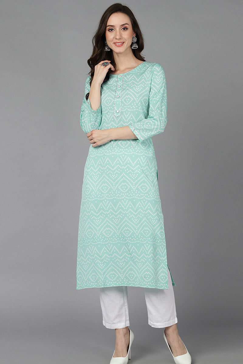  Women Blue Crepe Bandhani Printed 