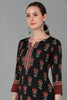  Women Black Polyester Floral Printed 