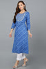 Blue Cotton Straight Kurtas VCK9123