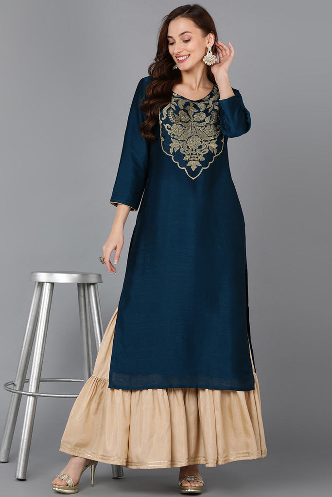  Floral Yoke Design Kurta