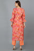 Peach Silk Blend Straight Kurtas VCK9139