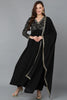 Black Georgette Anarkali Kurta