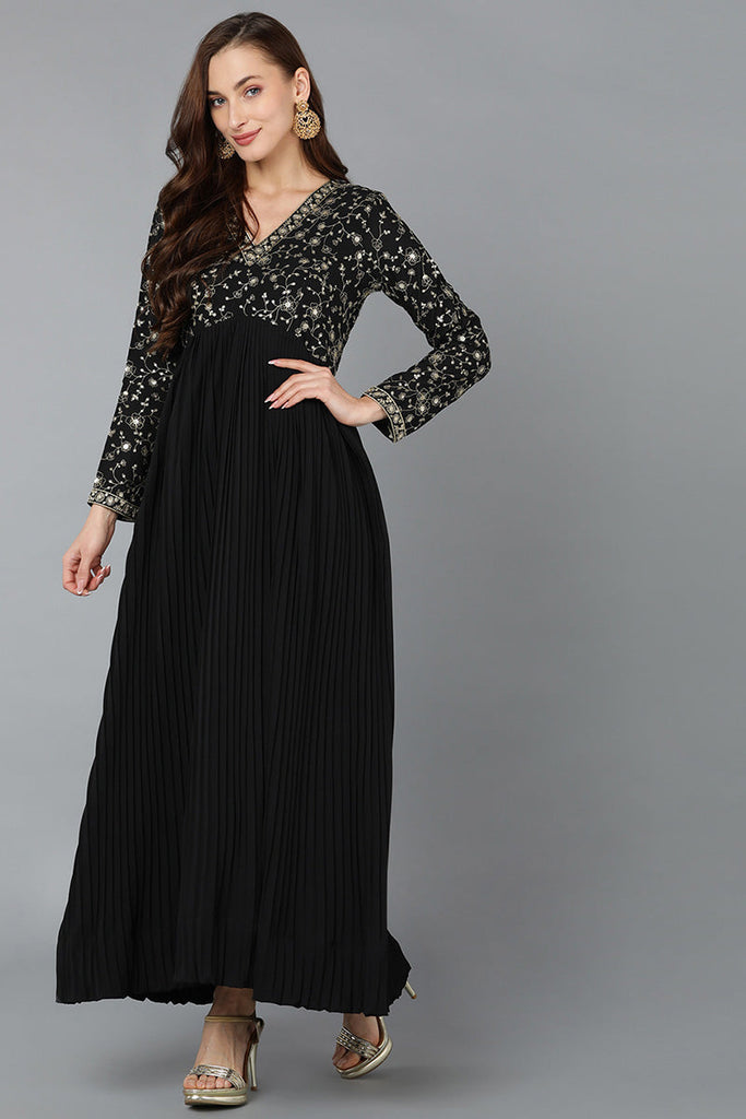 Black Georgette Anarkali Kurta