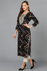 Viscose Rayon Black Printed Straight Kurta VCK9209