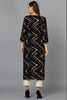 Viscose Rayon Black Printed Straight Kurta VCK9209