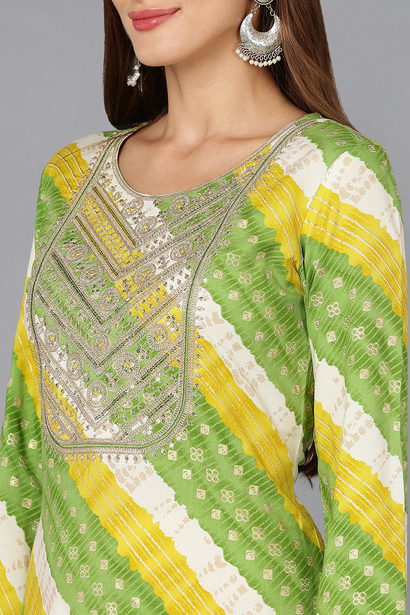 Cotton Blend Multicolor Printed Straight Kurta VCK9228