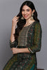 Viscose Rayon Green Bandhani Printed Straight Kurta VCK9274