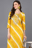 Viscose Rayon Yellow Laheriya Printed Straight Kurta VCK9311