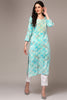 Blue Viscose Rayon Embroidered Kurta VCK9333