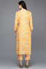 Yellow Viscose Rayon Ethnic Motifs A-Line Kurta VCK9432